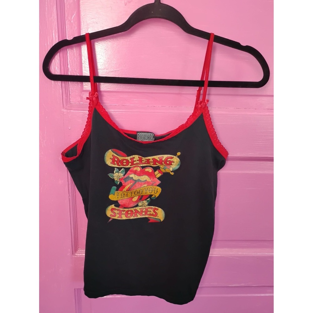 Vintage Rare XL Womens 2005 Rolling Stones Tattoo You Rockware Strappy Tank Top